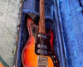 Vintage 1960's Conrad Guitar, Sunburst, In Cool Case!