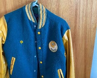 Vintage NFL Sears Roebuck Youth GreenBay Packers Wool Leather Jacket