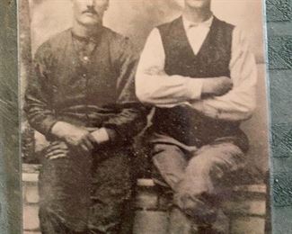 Real Photogrpahs Copy, Morgan Earp (left) Wyatt Earp (right)