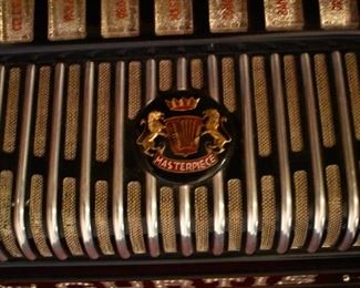 Antique   Masterpiece Accordion in Beautiful Condition played by Wilbur Curtis, at the grandparents wedding , Wilbur was also best man at the wedding and this accordion  was willed to their Grandfather upon the death of his friend. 