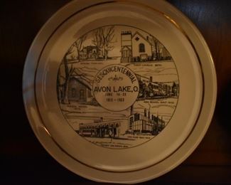 Collector Plate celebrating Avon Lake, Ohio's SesquinCentennial June 14-22nd, 1819-1969