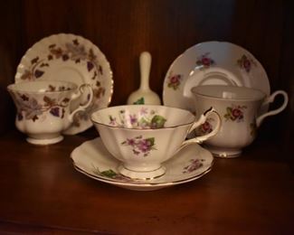 Beautiful Collectible Hand painted Cups and Saucers