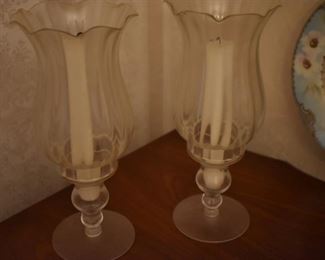 Vintage Crystal Candle Lanterns