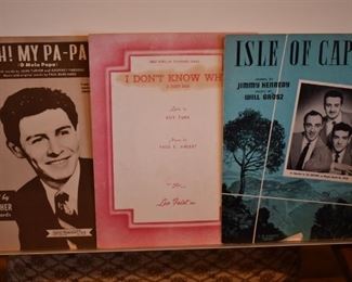 Here is just some of the Antique/Vintage Sheet Music that will be available in this wonderful Estate! Ephemera of all kinds is here.