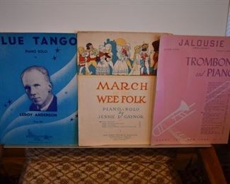 Here is just some of the Antique/Vintage Sheet Music that will be available in this wonderful Estate! Ephemera of all kinds is here.