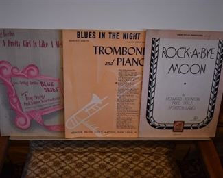 Here is just some of the Antique/Vintage Sheet Music that will be available in this wonderful Estate! Ephemera of all kinds is here.