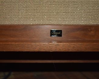 FANTASTIC FIND! A COMPLETE HIGH END VINTAGE SOUND SYSTEM!!! INCLUDES:  Console with: * VINTAGE McINTOSH MX110  STEREOPHONIC TUBE TUNER PREAMPLIFIER  * Also Includes: * THORENS Turn Table made in Germany by EMT under Swiss License model TD-150, PLUS: VIKING Reel to Reel Solid State Stereo Player model 433 *** and *** Bozak 302A speakers circa 1958 - (Hi-fi stereo technology came into its own in the 1950s with the advent of the 33-1/3 record and improvements in sound reproduction). That included high-end components like these Bozak B-302A speakers. They are circa 1958 and come in end table-sized walnut cabinets that are 24″ wide x 20″ deep x 30″ high