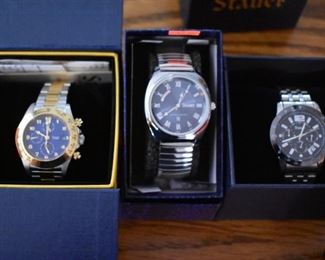 Group of 3 Stauer Men's Watches * Quality Men's Watch Collection: Pictured are some of the watches