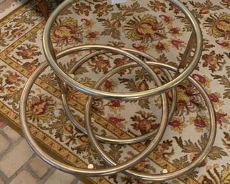 I know what you're thinking, "Wow the glass on that thing is so clean I can see straight through it like it's not even there!"  well you're half right, it's not there.  We were unable to find the glass, but the bones of this piece (again with the bones) were too good to get rid of.  We did price the glass out but unfortunately our petty cash box has like $2.75 in it right now cause the Ice Cream man came by the other day, but we've priced it pretty reasonable.