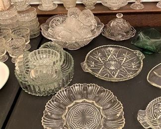 NICE GLASS SERVING PIECES