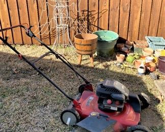 SMALL SHOP HAS SOME GREAT ITEMS, SELF PROPELLED MOWER.