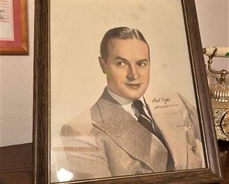 GREAT FIND HERE, FRAMED ORIGINAL PARAMOUNT  PICTURES OF A YOUNG BOB HOPE.