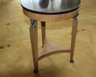 Small Round Baker table - 20" tall 15 1/4" dia - asking $120
