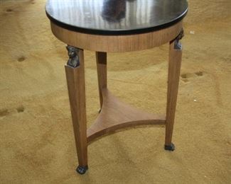Small Round Baker table - 20" tall 15 1/4" dia - asking $120