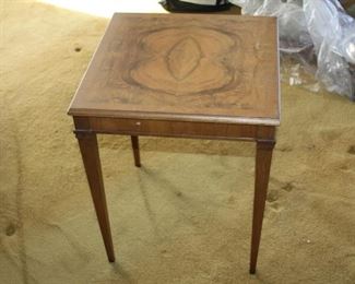 Small Baker end table  21 3/4" tall 17 1/2" x 17 1/2  - Asking $150.00