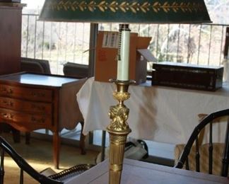 Greek Revival Brass Desk Lamp - Asking $175.00