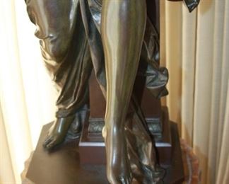 19th Century Bronze sculpture by Albert Ernest Carrier-Belleuse (1824-1887) - "Le Melodie"  31" tall  asking $6,495