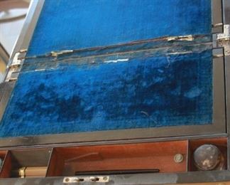 Antique Portable Writing Desk/Box with mother of pearl inlaid - Asking $150.00