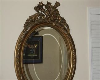 Gold mirror with beveled edge - Asking $225