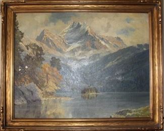 antique 19 c. oil painting by Schumann - asking $1,000