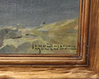 antique 19 c. oil painting by Schumann - asking $1,000