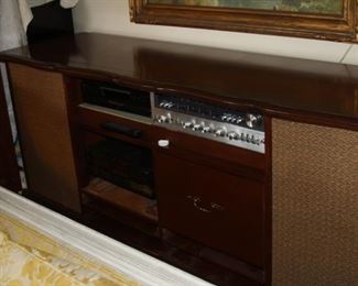 Fisher 9000 Console with Fisher Speakers Miracord 10 Turntable - Turntable Speakers cabinet only $225. 