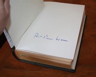 Franklin Library - signed book - "All the Kings Men" Robert Penn Warren -Set of 10 signed books sold as lot of 10 - all 10 signed books $300 