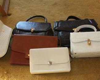 lot of 6 vintage ladies handbags - $225
