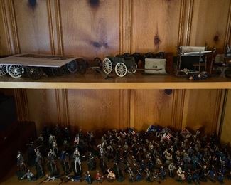 Lemans pewter Civil War figurines, set of 150