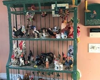 Years of rooster collecting! Vintage and new.