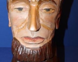 ABRAHAM LINCOLN WOOD BUST