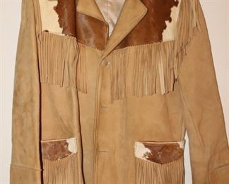  Vintage Fringe Suede Easy Rider Western Jacket