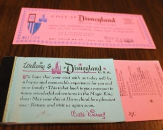  Rare 1957 A Day at Disneyland Special Guest Card