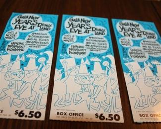 Rare 1962 Gala New Year’s Eve Disneyland Ticket 