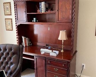 Executive Office desk and shelving unit 
