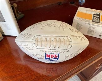 Autographed 1990s NFL Alumni Game Souvenir Ball 