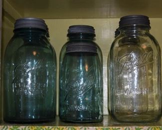 Vintage Canning  Jars; Ball Mason, Ball Preferred Mason and more