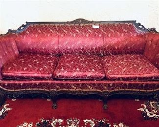Vintage sofa Bridgeport CT 
84w 33t 31.5d seat H 17
$495