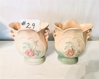 Pair of hull vases 
7w 9h
$32