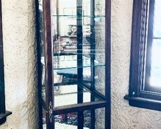 Lighted and mirrored display cabinet 
21W 74.5 T 13.5 D
$350