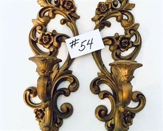 Pair of resin wall sconces 
5W 15 t
 $25