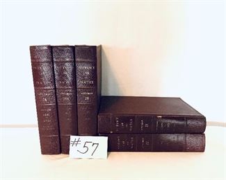 Set of insurance law and practice books 
1942
$60