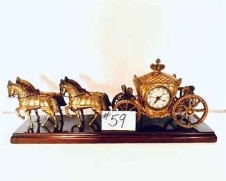 Brass carriage clock with alarm
not working
 5.5 D 21L
 $100