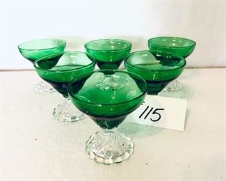 Anchor hocking set of six Glasses 
4 inches tall $30