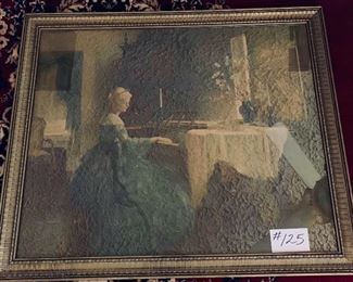 Vintage framed print. 
33.5 w 27.5 H 
$110