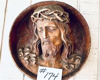 Plaster JESUS plaque 
13w.     $30