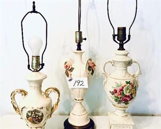 Vintage lamps 
please rewire $25 each