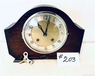 Tambour mantle clock
Face hard to open 
11 W 8.5 T $60