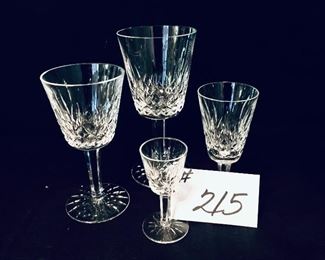  Four piece WATERFORD   glass set
 3.5 to 7 inches tall 
$75