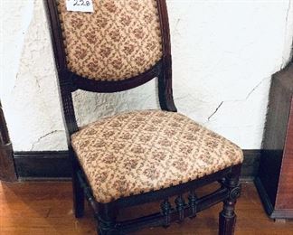 Antique chair 
18.5 wide 36T seat height 17.5 inches tall $125